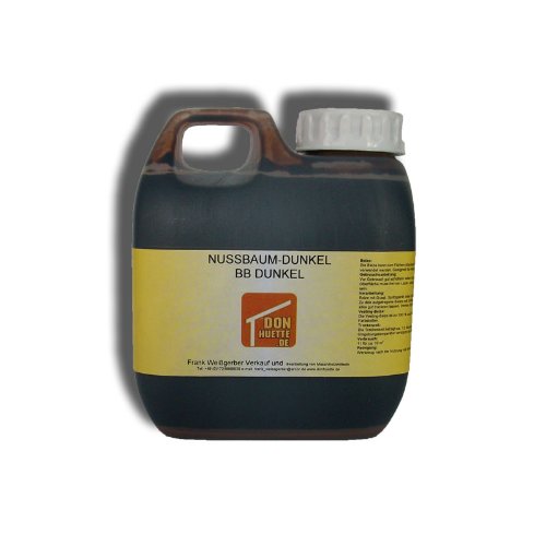 Beize Holzbeize Nussbaum-dunkel 500ml (Grundpreis € 25,98 / l) von DonHütte