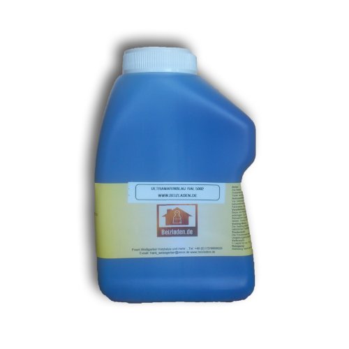 Beize Holzbeize Ultramarinblau RAL 5002 500 ml GP € 27,98 / l von DonHütte