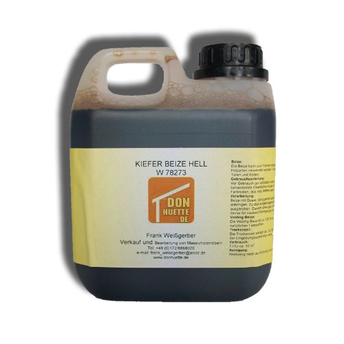 Holzbeize Beize Kiefer hell 1000 ml von DonHütte