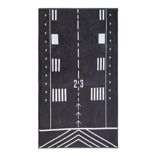 DonJordi Badetuch Strandtuch Landebahn Runway für Piloten und Flugzeugfans Handtuch für die Sauna Baumwolle DonJordi Badetuch Strandtuch Landebahn Runway für Piloten und Flugzeugfans Handtuch für die Sauna Baumwolle von DonJordi