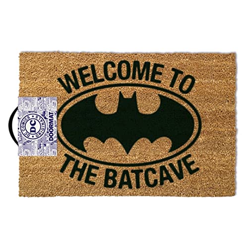 Batman Fußmatte - Welcome to the Batcave (40x 60cm) aus Kokosfaser in braun von DRW