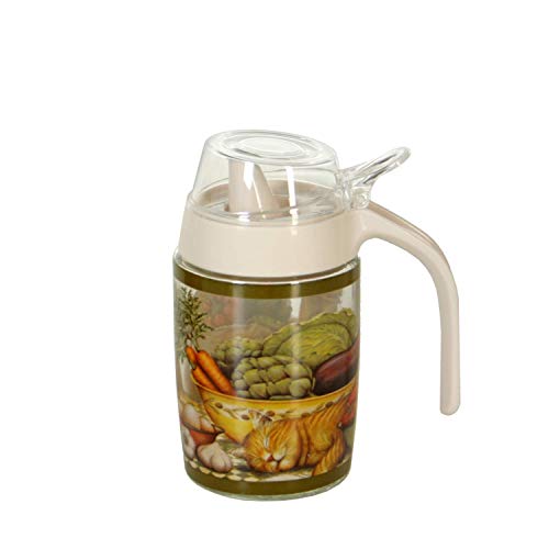DONREGALOWEB Ölkanne aus Glas für 250 ml dekoriertes Fassungsvermögen von DonRegaloWeb