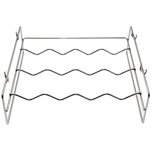 DONREGALOWEB Stapelbares Weinregal für 4 Flaschen aus Metall in Chrom von DonRegaloWeb