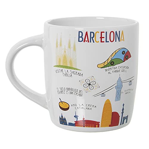 DONREGALOWEB Tasse Frühstück Positiv Familien (Barcelona) von DonRegaloWeb