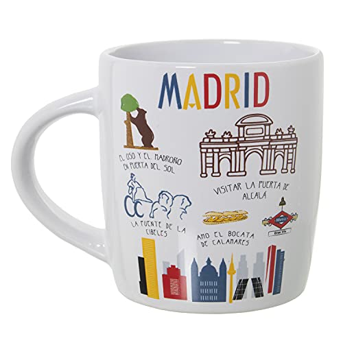 DONREGALOWEB Tasse Frühstück Positive Familien (Madrid) von DonRegaloWeb