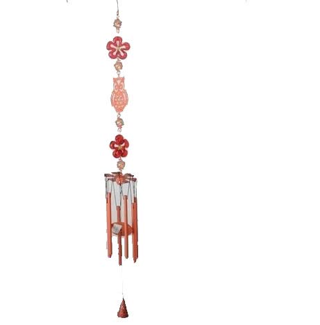 DONREGALOWEB Mobiltelefon zum Aufhängen an der Tür oder an der Decke aus Metall, mit Eulen-Dekoration, Höhe 119 cm, Lachs DONREGALOWEB Mobiltelefon zum Aufhängen an der Tür oder an der Decke aus Metall, mit Eulen-Dekoration, Höhe 119 cm, Lachs von DonRegaloWeb