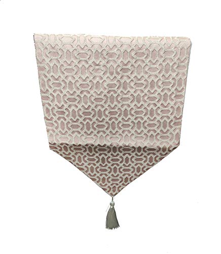 DONREGALOWEB Tischläufer, Bestickt, 180 x 33 cm, Rosa und Weiß DONREGALOWEB Tischläufer, Bestickt, 180 x 33 cm, Rosa und Weiß von DonRegaloWeb