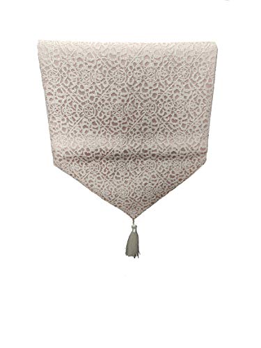 DonRegaloWeb Tischläufer, Bestickt, 33 x 180 cm, Rosa und Weiß, 180 x 33 cm DonRegaloWeb Tischläufer, Bestickt, 33 x 180 cm, Rosa und Weiß, 180 x 33 cm von DonRegaloWeb