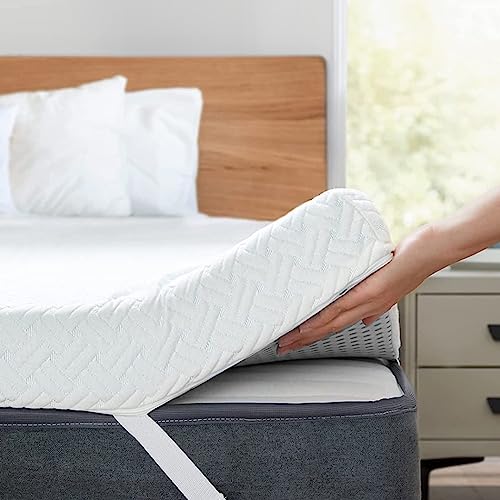 Matratzenauflage | 135x190 cm | Höhe 6CM | Memory Foam | Matratzen Topper mit abnehmbarem und atmungsaktivem Bezug | Verbessere Deine Erholung | Matratzetopper mit Sommer/Winterseite von DonTopper