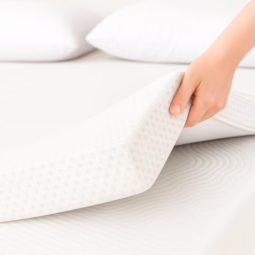 Viskoelastische Matratzenauflage | 100% Viskoelastisch | Topper 80x200 cm | Dicke 6cm Lindert Muskelspannungen | Abnehmbarer und waschbarer Matratzenbezug | Atmungsaktiv Viskoelastische Matratzenauflage | 100% Viskoelastisch | Topper 80x200 cm | Dicke 6cm Lindert Muskelspannungen | Abnehmbarer und waschbarer Matratzenbezug | Atmungsaktiv von DonTopper
