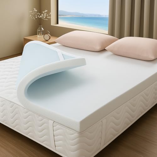 Viskoelastische Matratzenauflage | Gel Topper 135x180 cm | Dicke 7cm | ViscoGel-Kern | Frische und Komfort | Verbessert den Schlafkomfort | Bezug abnehmbar und waschbar | für Sommer-und Winterseite von DonTopper