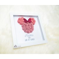Minnie Maus Blumenkasten, Ideales Geschenk, - Schattenbox Geschenk Custom Frame Papier Blumenschattenbox Kinderzimmer Dekor, Rosenbox von DonaCreativity1