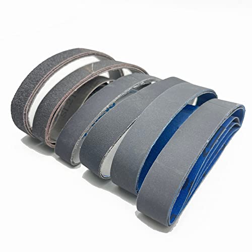 1 x 45,7 cm Messerschärfer-Schleifbänder, grobe Körnung P80 / mittlere Körnung P240 / P400 / feine Körnung P600 / P800 / P1000 (passend für Ken-Zwiebelklingenschleiferaufsatz), 24 Stück von Donanim