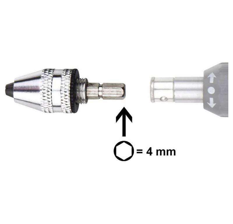 Donau Elektronik Bohrfutter Schnellspannfutter mit 4mm Sechskant Bit Donau Elektronik MBS01 0,3 - von Donau Elektronik