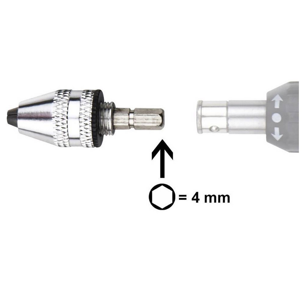 Donau Elektronik Bohrfutter Schnellspannfutter mit 4mm Sechskant Bit von Donau Elektronik