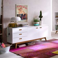 Esszimmer Sideboard in Weiß Eiche modern von Doncosmo