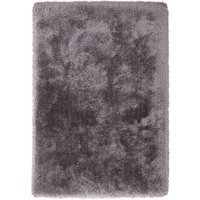 Hochflor Teppich in Grau und Silberfarben modern von Doncosmo