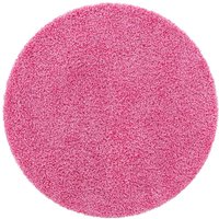 Hochflor Teppich pink Shaggy 120 cm und 150 cm rund von Doncosmo