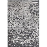 Kurzflor Teppich in Grau und Beige 2 cm hoch von Doncosmo