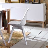 Moderner Stuhl in Weiß Esszimmer (2er Set) von Doncosmo