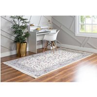 Orient Stil Teppich Kurzflor in Cremefarben 150x245 cm von Doncosmo