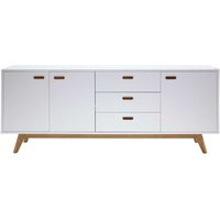 Sideboard in Weiß Eiche 200 cm breit von Doncosmo