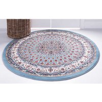 Teppich im orientalischen Stil in Blau Cremefarben von Doncosmo