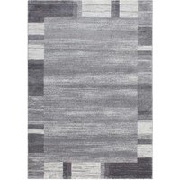 Teppich in dunkel Grau und Silberfarben Kurzflor von Doncosmo