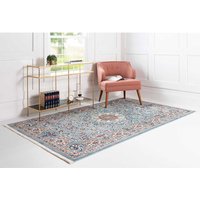 Teppich mit Orient Muster150x245 cm in Blau Cremefarben von Doncosmo