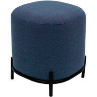 Webstoff Pouf in Blau modern von Doncosmo