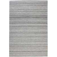 Webstoff Teppich in Grau gestreift 1 cm hoch von Doncosmo