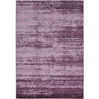 Wohnzimmerteppich modern in Violett-Aubergine Kurzflor von Doncosmo