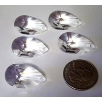 Echte Vintage Swarovski Chandelier Crystal Teardrops, Set Aus Fünf Winzigen 28 Mm von DondiLights