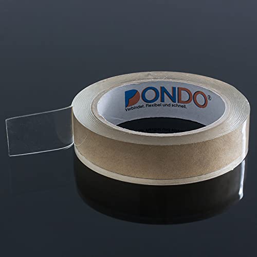 DonDo Dichtband Seal Glasklar selbstklebend Hochleistungs Dichtband transparent wasserdicht (25mm x 3m, transparent) von DonDo