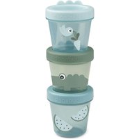 Done by Deer - Baby Snackbox, Croco, grün (3er-Set) von Done by Deer