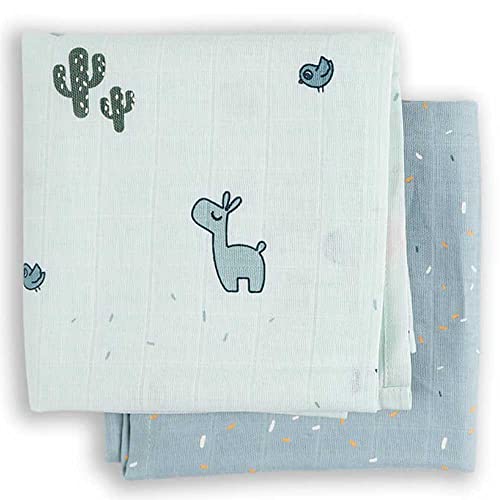Done by Deer Schnuffeltücher, Mulltücher, 2er Set, Lalee, wrap, grün von Done by Deer