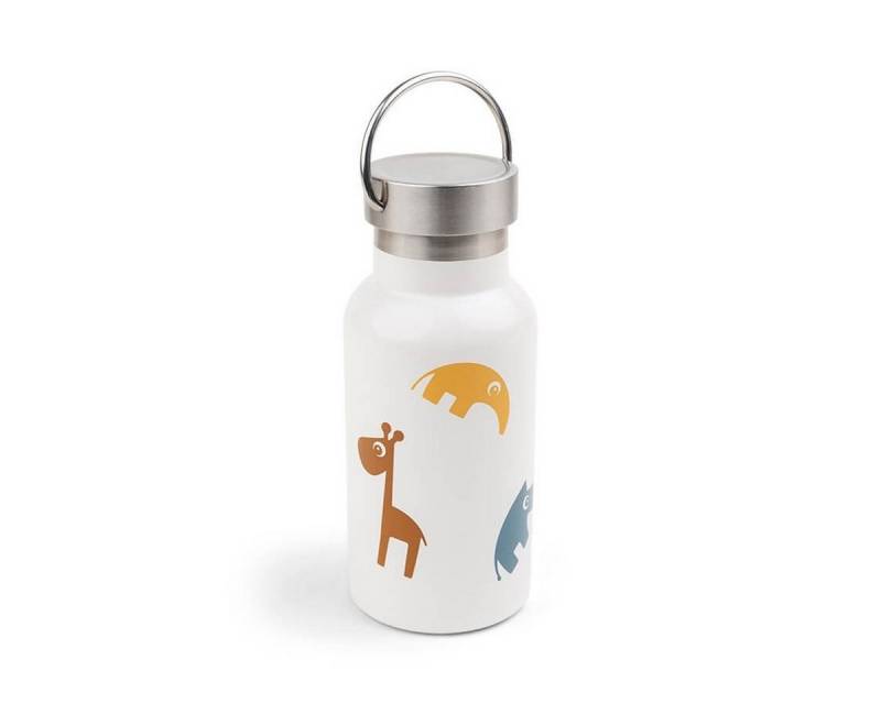 Done by Deer Trinkflasche Trinkflasche Deer Friends Edelstahl 350ml Drehverschluss Henkel Kinder von Done by Deer