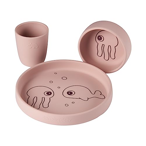 Done by Deer Silicone dinner set Sea friends - Rosa von Done by Deer