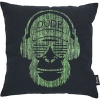 done. Dekokissen "Monkey" mit auffälligem crushed Aufdruck, Kissenhüle ohne Füllung, 1 Stück von Done.