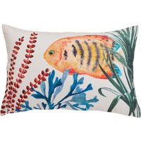 done. Dekokissen "Orange Fish" Vorderseitig bedruckte Kissenhülle in auffälligen Farben von Done.