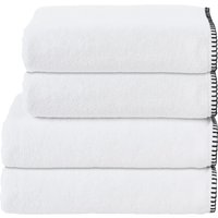 done. Handtuch Set "Deluxe Prime 2xHandtücher (50x100 cm), 2x Duschtücher (70x140 cm)" Set 4 Stk. Zwirnfrottee mit einfassender Ziernaht in schwarz done. Handtuch Set "Deluxe Prime 2xHandtücher (50x100 cm), 2x Duschtücher (70x140 cm)" Set 4 Stk. Zwirnfrottee mit einfassender Ziernaht in schwarz von Done.