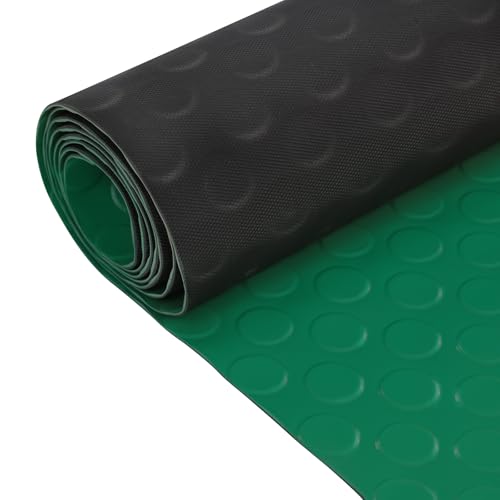 Donened - 2 x 1m Bodenschutzmatte, Antirutschmatte, Stärke 2.3mm, Achützt den Boden, für Innen und Außen (Grün) von Donened