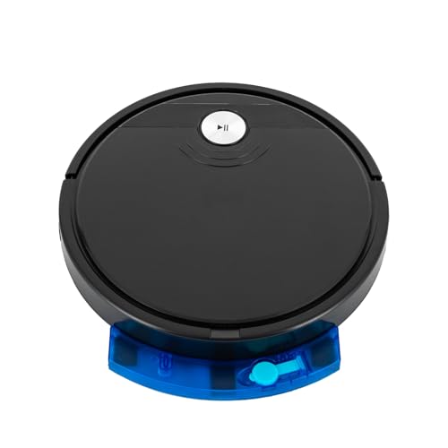 Donened - 3 in1 Roboter, Saugroboter mit Fegen und Wischfunktion, 1800Pa, 90 min Laufzeit, 55 dB Roboterstaubsauger mit Smarte App Steuerung, für Tierhaare, Teppiche, Hartböden (Schwarz) von Donened