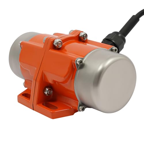 Donened - Einzelphase Vibrationsmotor, 100W 220V Rüttelmotor, Kleiner Motorvibrator, 1500-3000 RPM Elektrischer Rüttelmotor für Mechanische Geräte (100w Orange) von Donened
