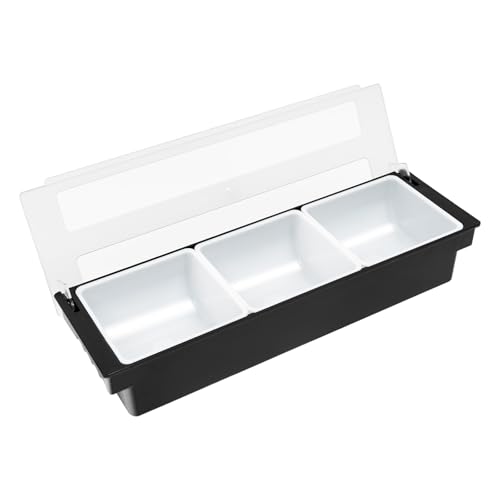 Donened - Kunststoff Fruchtbox, Fruchtbox Set mit 3 Fächer, Geschmacksspender, Einteilige Snackbox mit Flip Top Verschlussm Donened - Kunststoff Fruchtbox, Fruchtbox Set mit 3 Fächer, Geschmacksspender, Einteilige Snackbox mit Flip Top Verschlussm von Donened