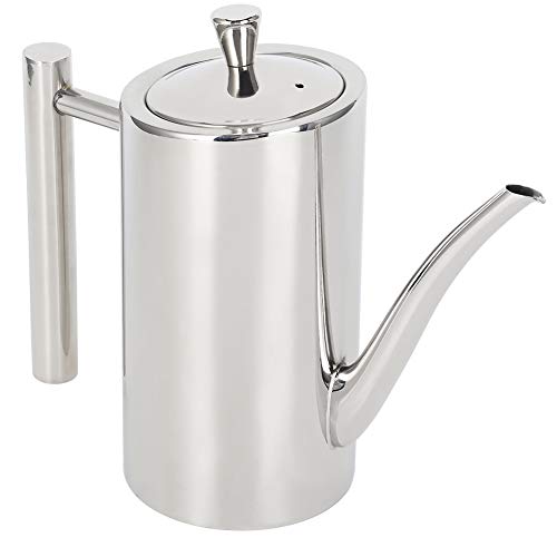 Filter öltopf, Speck fett behälter, Edelstahl-Ölfilter topf, Öl flaschen behälter mit Ölfilter, zum Kochen und Braten in der Küche verwendet(Straight handle type - 0.5L) von Donfafecuer