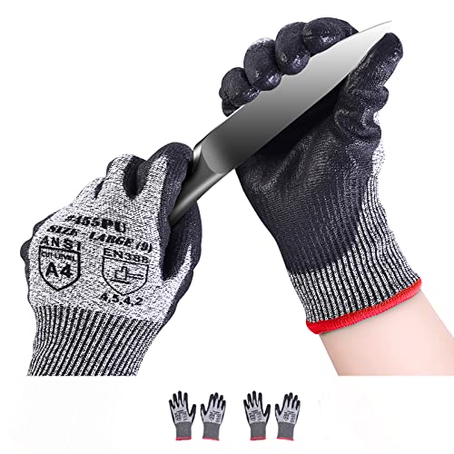 Donfri 2 Paar Schnittschutzhandschuhe Arbeitshandschuhe herren winter，handschuhe schnittfest garten handschuhe schnittfest dornenfest schnitzhandschuhe (Large) von Donfri