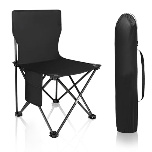 Dongcill Campingstuhl Faltbar (bis 250kg) Camping Klappstuhl mit Tragetasche Anglersessel klappbar Ultraleicht Campingstühle Campingstuhl Kleines Packmaß für Picknick Outdoor Wandern Angler von Dongcill