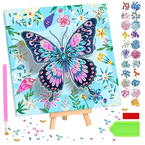 Geschenke Mädchen 7 8 9 10 11 Jahre,Diamond Painting Kinder Schmetterling mit Holzleinwand,Schmetterlings Diamond Painting,Basteln Mädchen 6-12 Jahre,Kreatives DIY Diamond Art Bastelset Geburtstag Geschenke Mädchen 7 8 9 10 11 Jahre,Diamond Painting Kinder Schmetterling mit Holzleinwand,Schmetterlings Diamond Painting,Basteln Mädchen 6-12 Jahre,Kreatives DIY Diamond Art Bastelset Geburtstag von Dongcill
