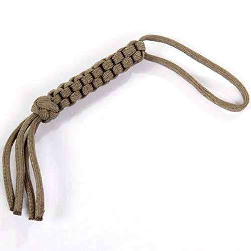 Dongger Quadrat geflochtenes Messer Lanyard - Khaki von Dongger